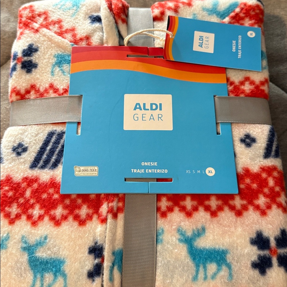 NWT Holiday Aldi Gear Festive Onesie